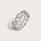 Pave Chain Link Ring