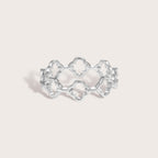 Adjustable Linked Clover Ring