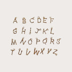 Patterned Letter Pendant Necklace