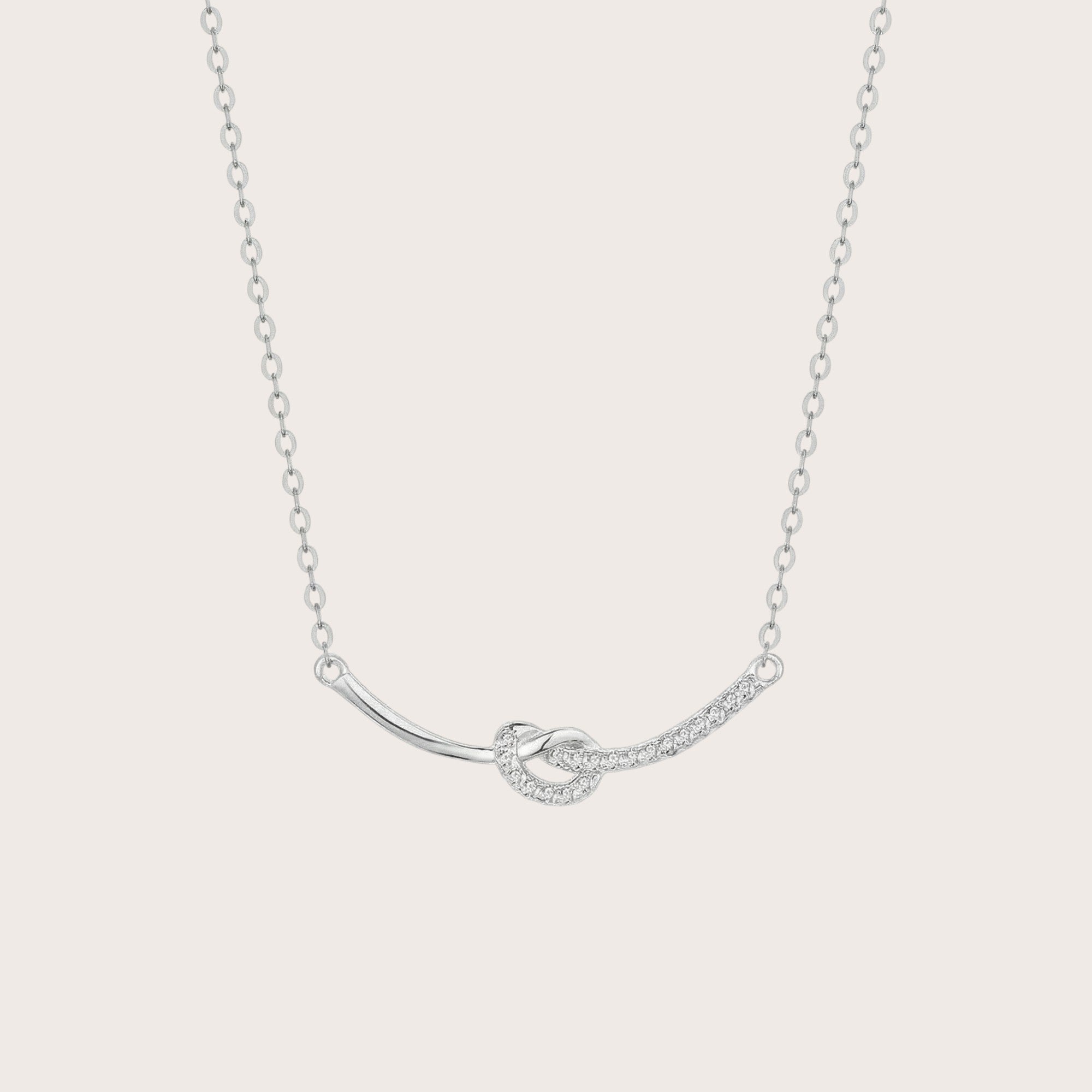 Heart Knot Pendant Necklace