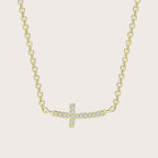 Smile Cross Strand Necklace