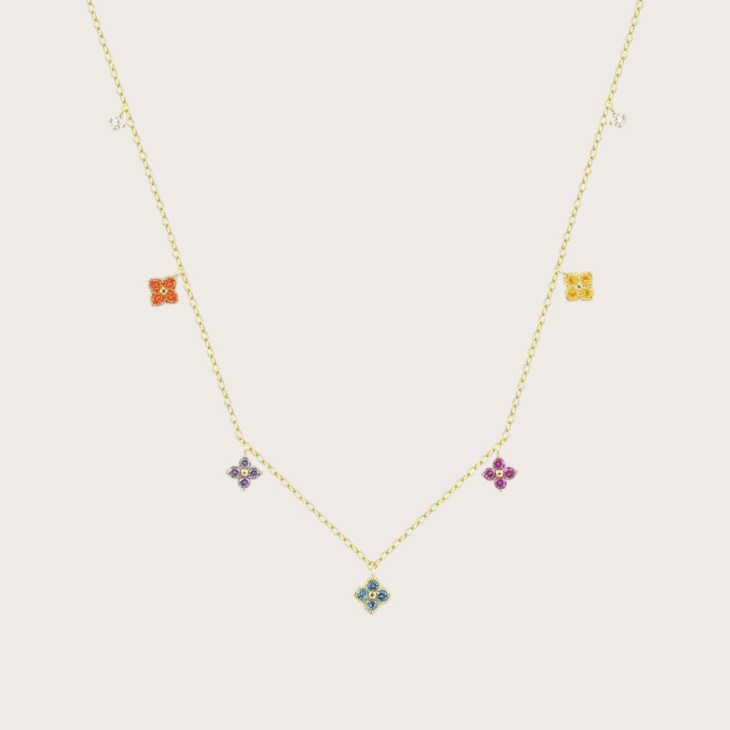 Whimsical Clover Necklace