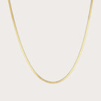 Thin Herringbone Chain Necklace