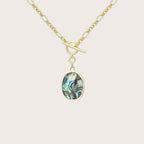 Round Abalone Shell Necklace