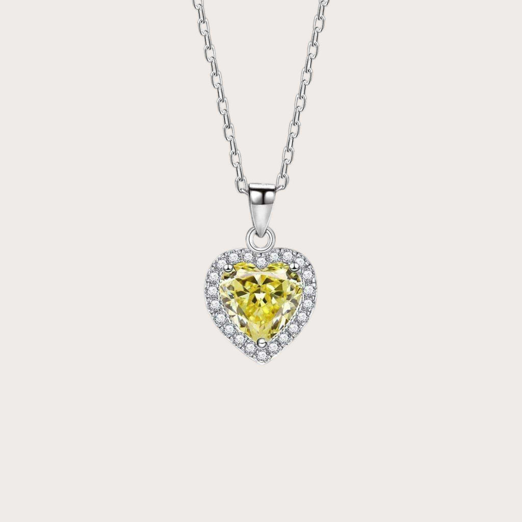 Gemmed Heart Necklace