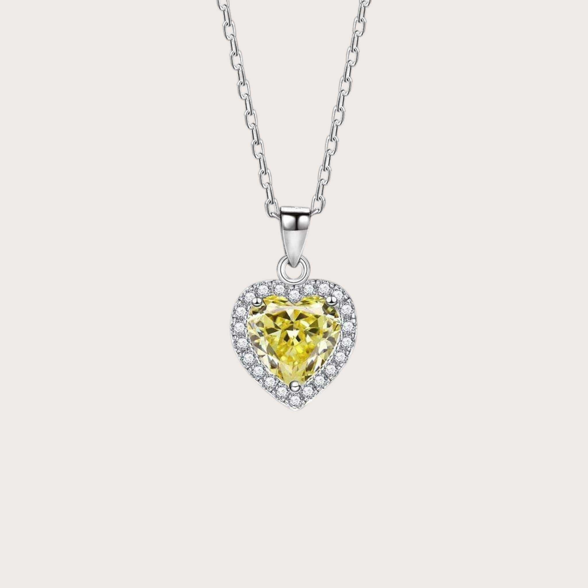 Gemmed Heart Necklace