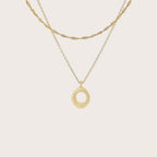 Circular Strand Twitsted Chain Necklace Stack