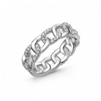 Pave Chain Link Ring - Aventus