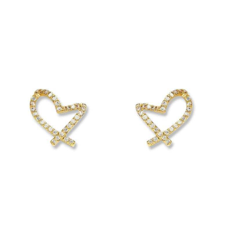 Hollow Heart Earrings - Aventus