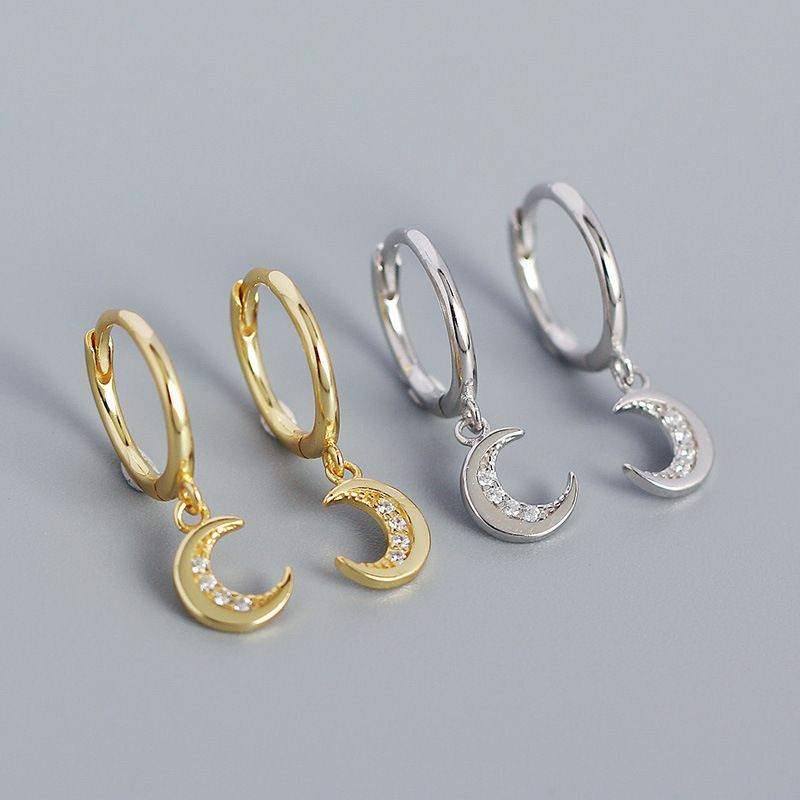 Dangling Crescent Earrings - Aventus