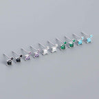 Mini Square Stud Earrings - Aventus