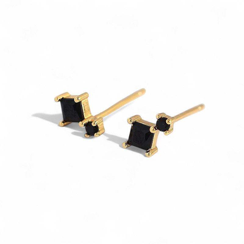 Mini Square Stud Earrings - Aventus