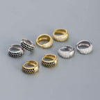 Midnight Pave Huggie Earrings - Aventus