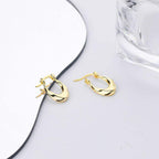 U Shape Huggie Earrings - Aventus