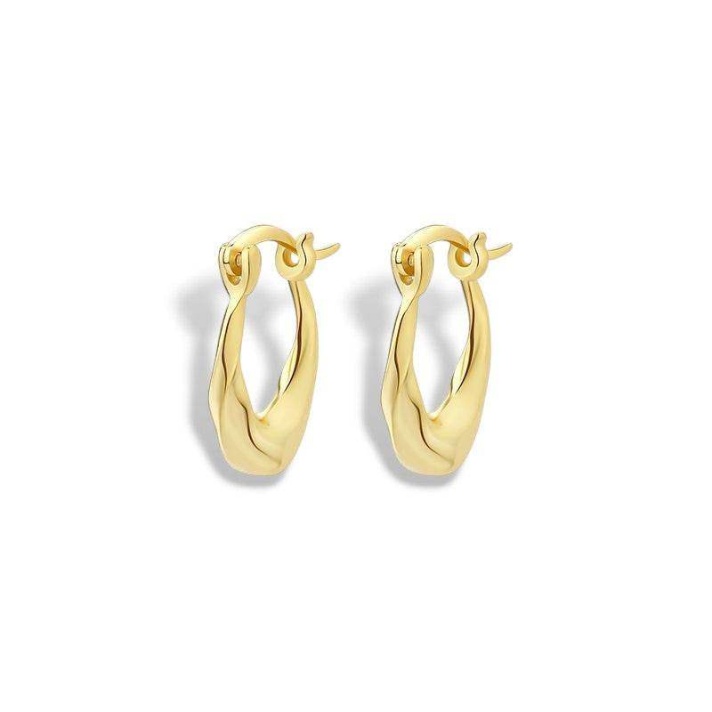 U Shape Huggie Earrings - Aventus