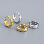 Rhombus Paved Huggie Earrings - Aventus