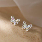 Colored Butterfly Stud Earrings - Aventus