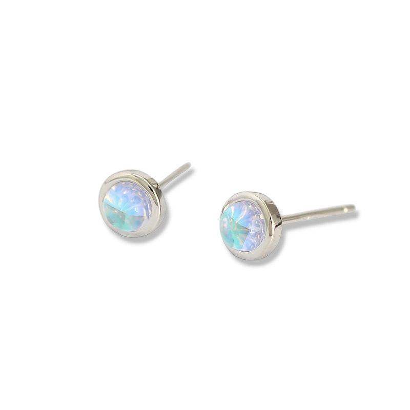 Moonstone Turquoise Stud Earrings - Aventus