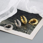 Rivet Huggie Hoop Earrings - Aventus