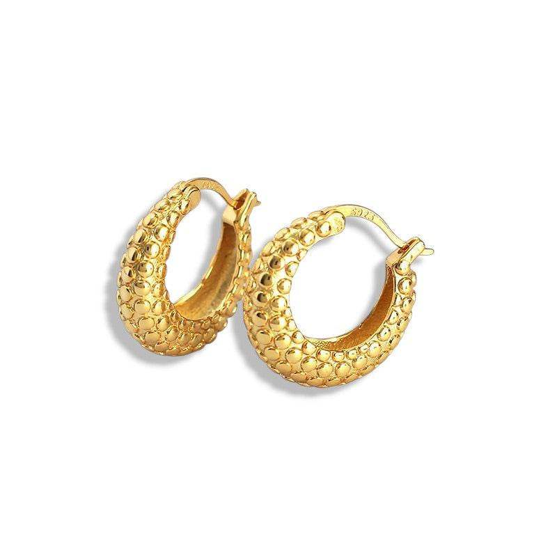 Rivet Huggie Hoop Earrings - Aventus