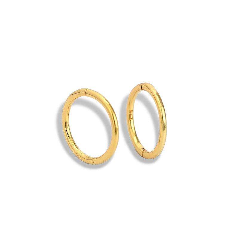 Circle Huggie Hoop Earrings - Aventus