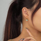 Abalone Shell Crescent Moon Earrings - Aventus