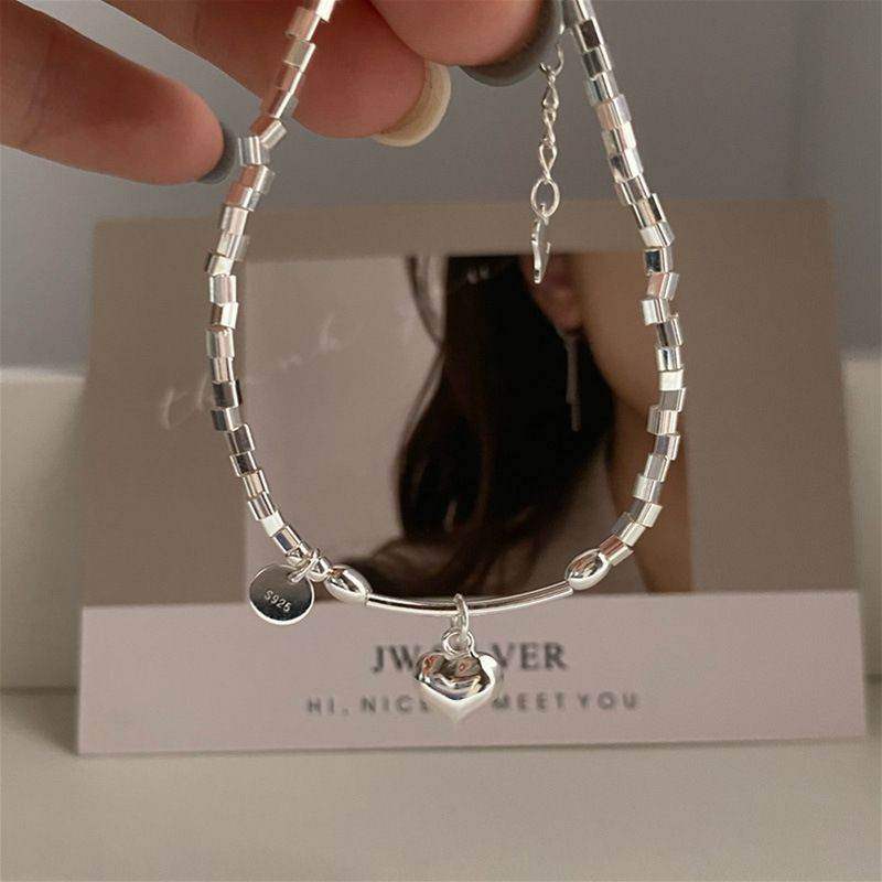 Puffy Heart Bead Bracelet - Aventus