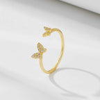 Butterfly Adjustable Open Ring - Aventus