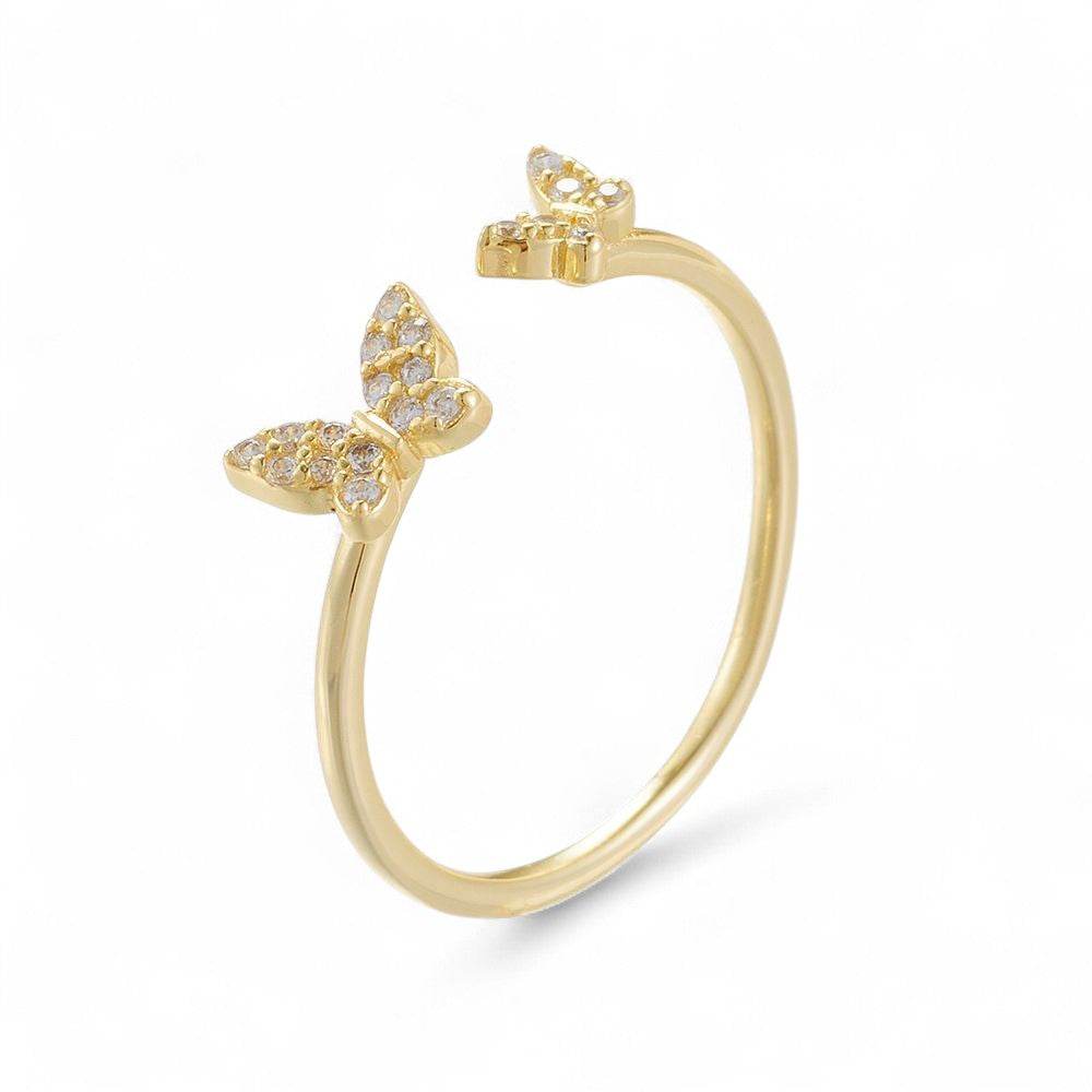 Butterfly Adjustable Open Ring - Aventus
