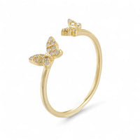 Butterfly Adjustable Open Ring - Aventus