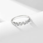 Ear of Wheat Half Eternity Ring - Aventus