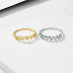 Ear of Wheat Half Eternity Ring - Aventus