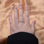 Ear of Wheat Half Eternity Ring - Aventus