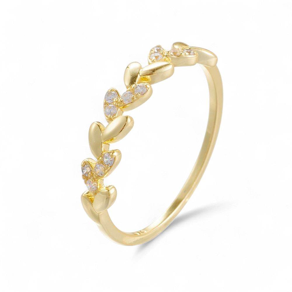 Ear of Wheat Half Eternity Ring - Aventus