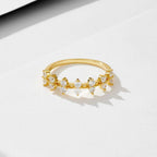 Double Gem Half Eternity Ring - Aventus