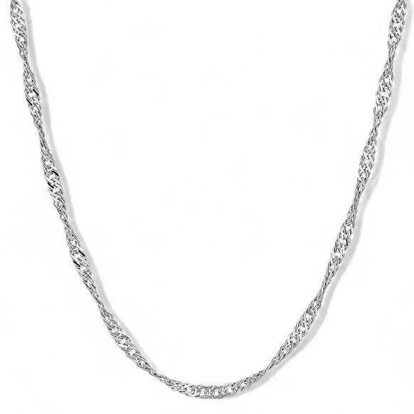 Sterling Silver Twisted Chain Necklace - Aventus