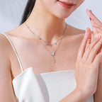 Multi Strand Sequin Butterfly Necklace - Aventus