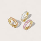 Baguette Rectangle Multi-Color Eternity Band