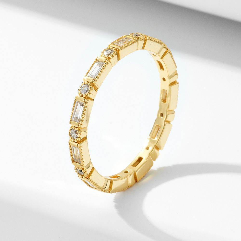 Round Baguette Eternity Band - Aventus