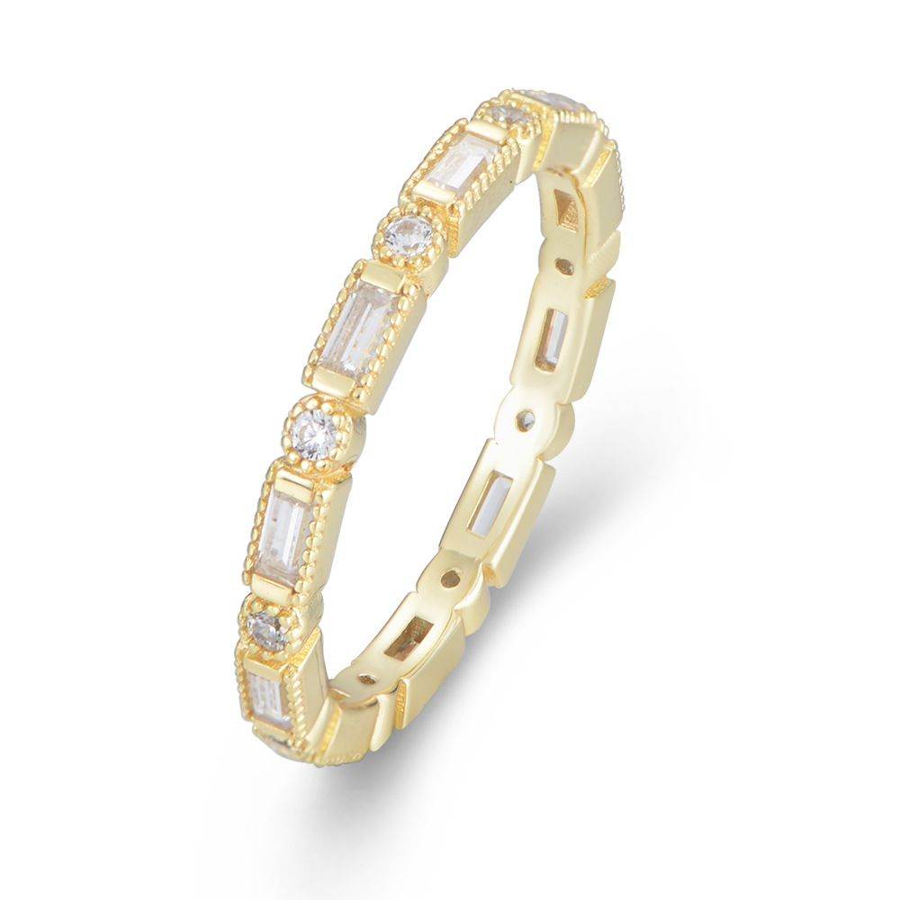 Round Baguette Eternity Band - Aventus