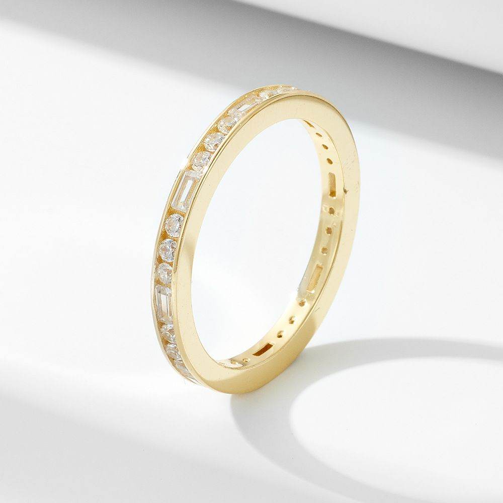 Round Baguette Eternity Ring - Aventus