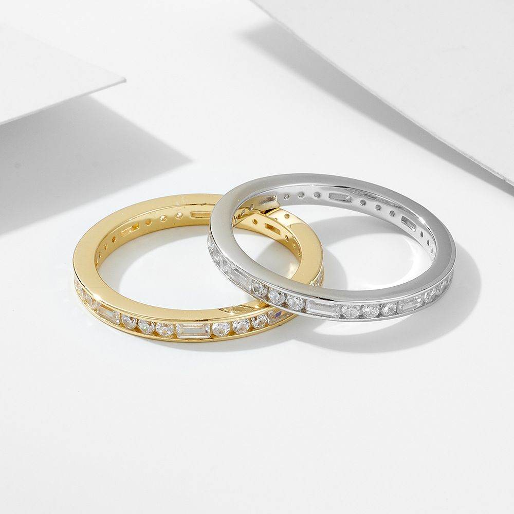Round Baguette Eternity Ring - Aventus