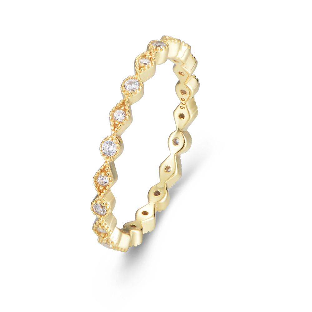 Round Rhombus Eternity Band - Aventus