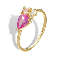 Pink Waterdrop Ring - Aventus