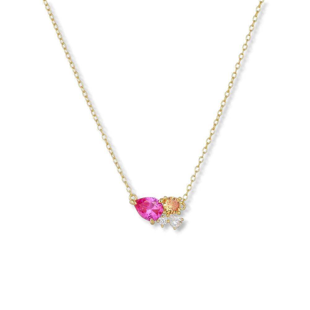 Pink Waterdrop Necklace - Aventus