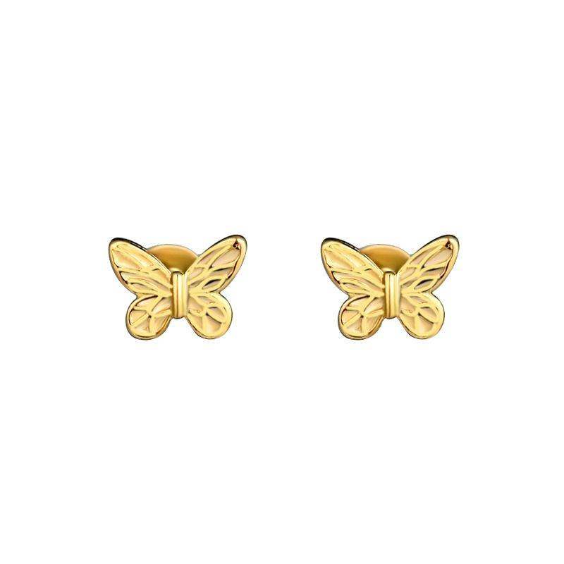 Gold Butterfly Earrings - Aventus