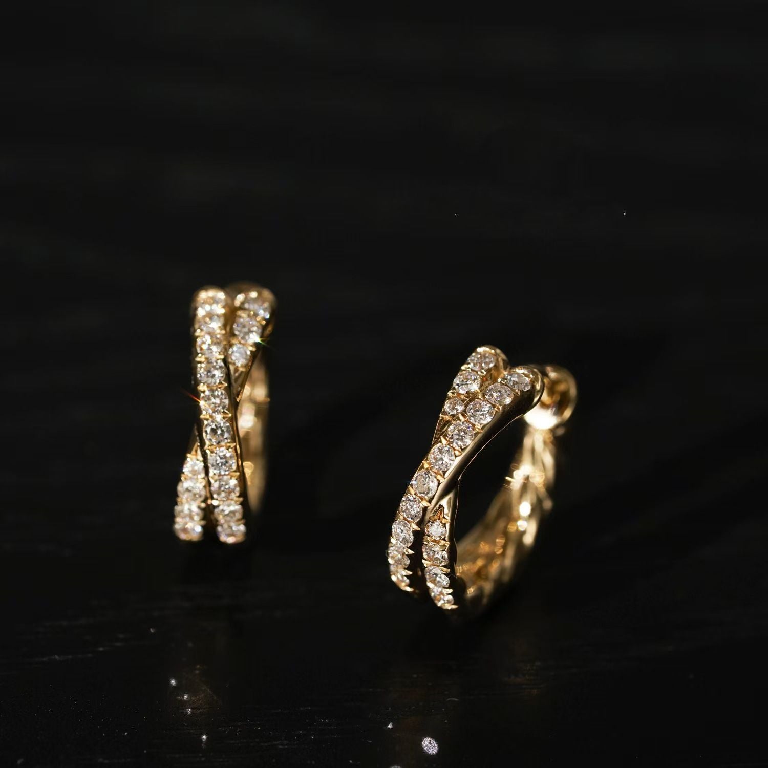 Diamond Embrace Hoop Earrings