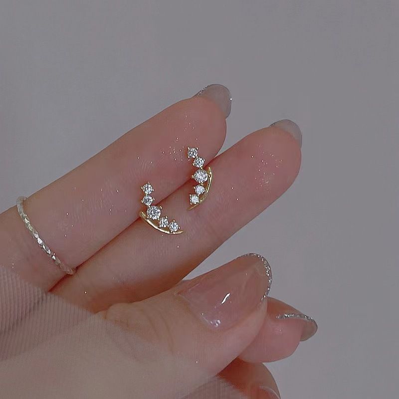 Crescent Sparkle Earrings