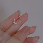 Crescent Sparkle Earrings - Aventus