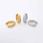 Pave Huggie Earrings - Aventus